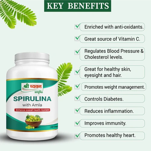 Spirulina Capsule with Amla-100 GM-2