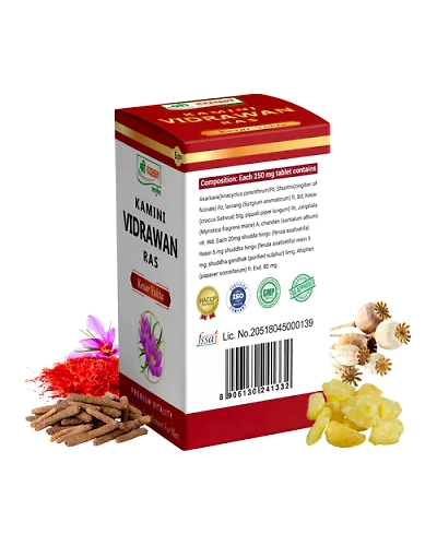 Kamini Vidrawan Ras Tablet (Kesar Yukta)-5 GM-1