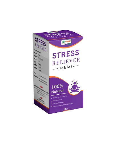 Ayurvedic Medicine for Stress - Stress Reliever Tablet-S132-1