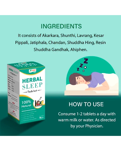 Ayurvedic Medicine for Insomnia / Sleep - Better Sleep Tablet-10 GM-2