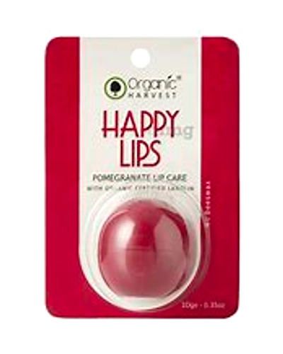 Organic Harvest Happy Lips Color Lip Balm Pomegranate-V273-1