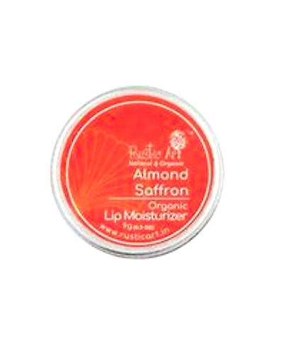 Rustic Art Natural &amp; Organic Lip Moisturizer Almond Saffron-V455-1