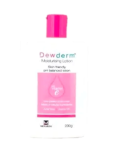 Dewderm Moisturising Lotion with Vitamin E, Aloe Vera &amp; Jojoba Oil | Skin-Friendly &amp; pH-Balanced-V756-1