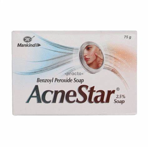 Acnestar 2.5% Benzoyl Peroxide Soap | For Acne Prone Skin-V979