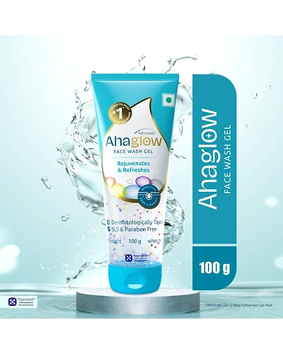 Ahaglow Advanced Skin Rejuvenating Face Wash | Effective Pore Cleanser | SLS &amp; Paraben-Free-V985-1