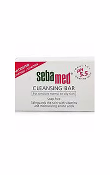Sebamed Cleansing Bar with Vitamins for Sensitive Skin | Soap Free