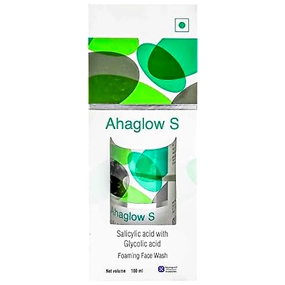 Ahaglow S Foaming Face Wash with Salicylic & Glycolic Acid