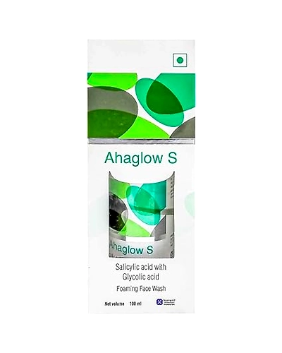 Ahaglow S Foaming Face Wash with Salicylic &amp; Glycolic Acid-Q31-1