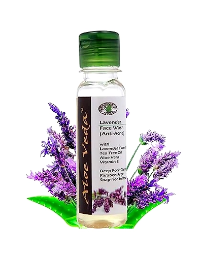 Aloe Veda Lavender and Tea Tree Oil (Anti Acne) Face Wash-Q99-1