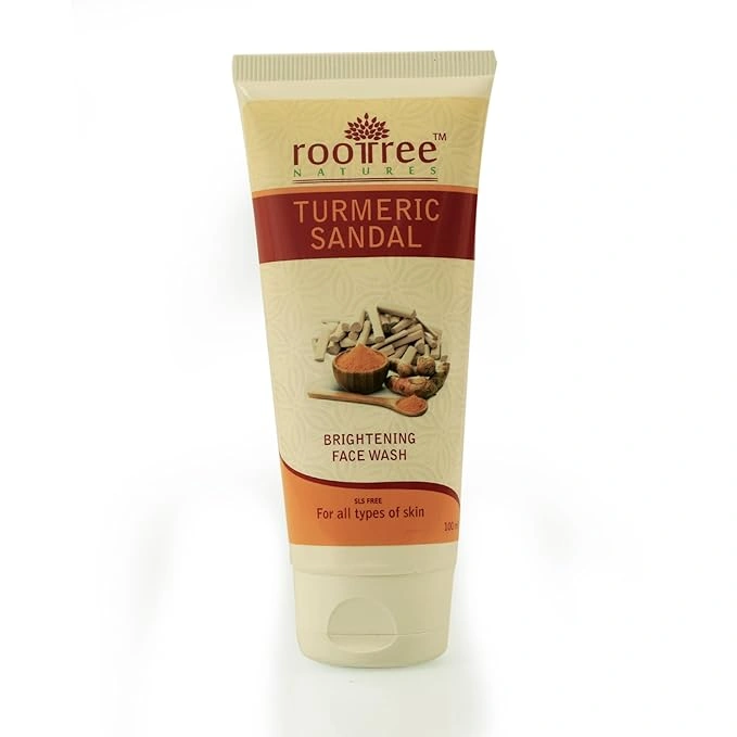 Roottree Natures Turmeric Sandal Brightening Face Wash-Q121-1