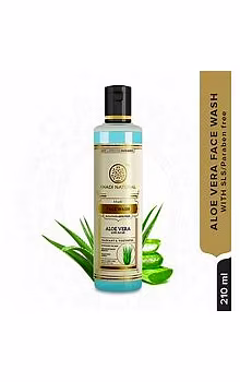 Khadi Organique Natural Face Wash Aloevera with Scrub SLS Paraben Free