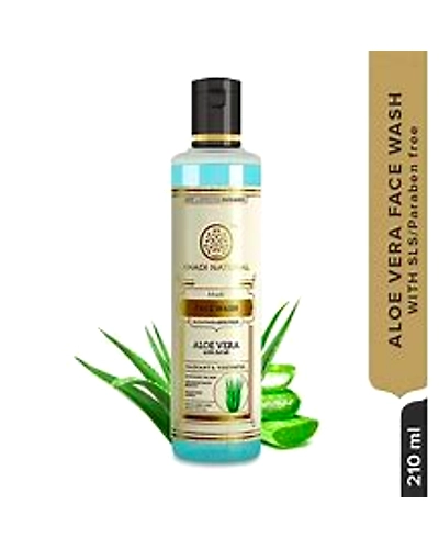 Khadi Organique Natural Face Wash Aloevera with Scrub SLS Paraben Free-Q227-1