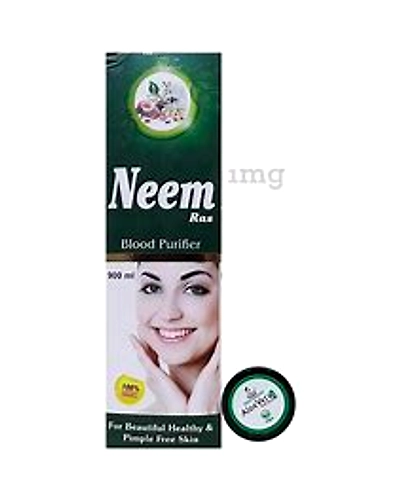 Shri Nath Neem Kit (Neem Face Wash 100ml, Neem Ras 900ml and Neem Tail 100ml) with Aloevera 10gm Gel Free-Q796-1
