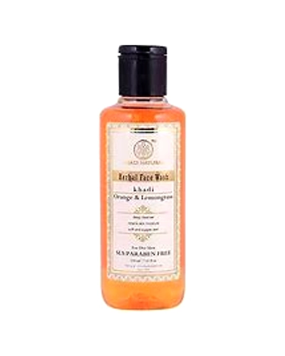 Khadi Organique Natural Face Wash Orange and Lemongrass SLS Paraben Free-Q816-1