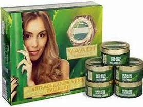 Vaadi Herbals Anti-Acne Aloe Vera Facial Kit with Green Tea Extract 270gm-Q916-1