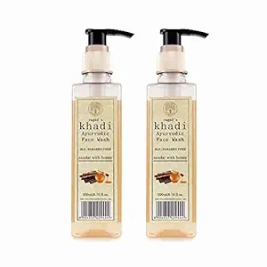 Vagad's Khadi Ayurvedic SLS and Paraben Free Sandal with Honey Face Wash-Q919-1