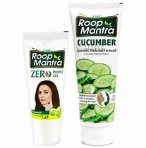 Roop Mantra Combo Pack of Cucumber Face Wash 115ml, Zero Pimple Gel 15gm &amp; Face Cream 30gm-Q966-1