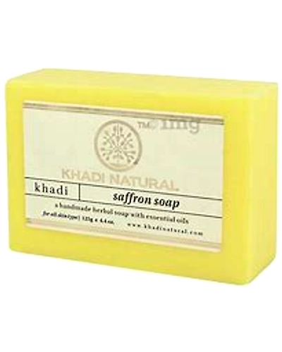 Khadi Naturals Ayurvedic Saffron Soap-W19-1