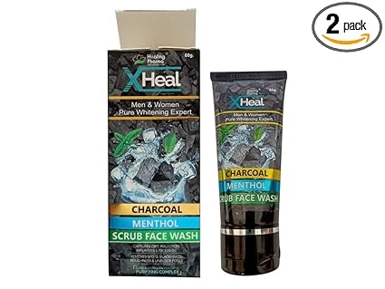 Healing Pharma X Heal Scrub Face Wash Charcoal Menthol-W68