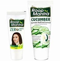 Roop Mantra Combo Pack of Zero Pimple Gel 15gm &amp; Cucumber Face Wash 50ml-W100-1