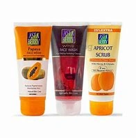 Astaberry Combo Pack of Papaya, Wine Face Wash &amp; Apricot Scrub (100ml Each)-W125-1