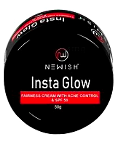 Newish Insta Glow Fairness Cream with Acne Control SPF 50-W155-1