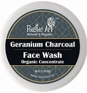 Rustic Art Organic Geranium Charcoal Concentrate Face Wash-W333-1