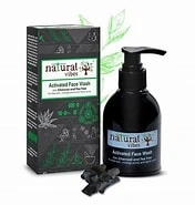 Natural Vibes Activated Charcoal and Tea Tree Face Wash-W638-1