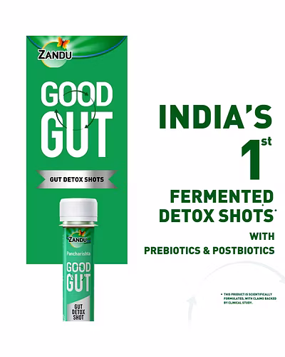 Zandu Pancharishta Good Gut - Gut Detox Shot-Pack of 1-3