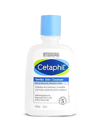 Cetaphil Paraben &amp; Sulfate-Free Gentle Skin Hydrating Face Wash - 125ml-C-4225