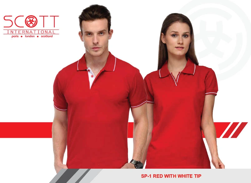 Men's and women's Tipped polo t-shirts-11251966