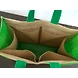 Jute Veggie bag with pouches-Green-1-sm