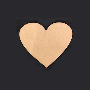 HEART SHAPE MDF CUTOUT (PLAIN)