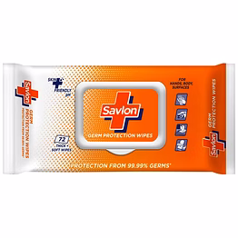 savlon germ protection multipurpose thick & soft wet wipes with fliptop lid - 72 wipes
