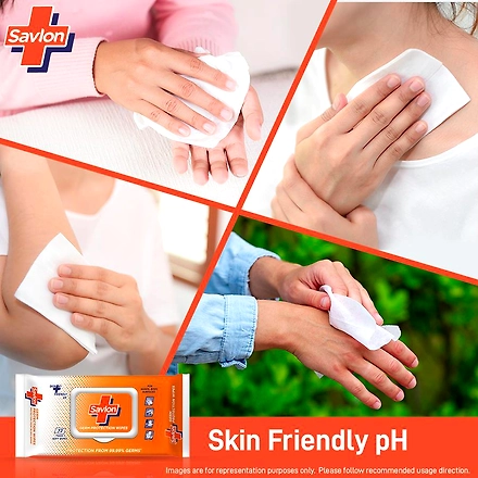 Savlon Germ Protection Multipurpose Thick &amp; Soft Wet Wipes with Fliptop lid - 72 Wipes-1-4