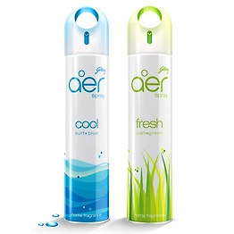 Godrej aer spray, Air Freshener - Cool Surf Blue & Fresh Lush Green (Pack of 2, 240 ml each)