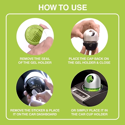Godrej Aer Twist, Car Air Freshener - Fresh Lush Green (45g)-Fresh Lush Green-3