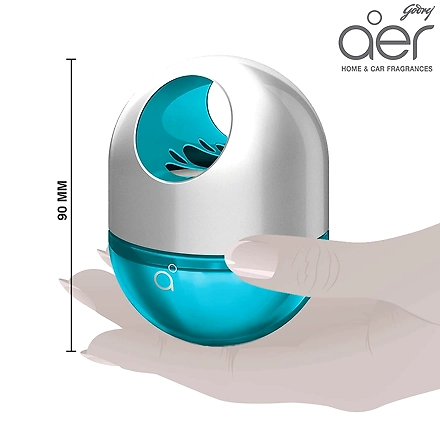 Godrej Aer Twist, Car Air Freshener - Cool Surf Blue (45g)-1