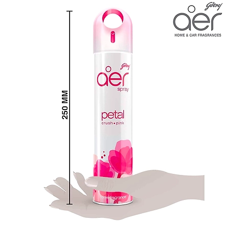 Godrej Aer spray, Air Freshener for Home &amp; Office - Petal Crush Pink (240 ml)-1