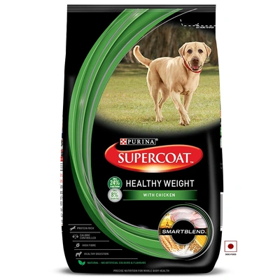 PURINA SUPERCOAT Healthy Weight Dry Dog Food, Chicken, 3 kg