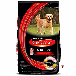 purina supercoat adult dry dog food, chicken