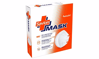 Savlon Mask | BIS Certified FFP2 S Mask (comparable to N95)| Ear-loop model with Head-Band Converter Strip