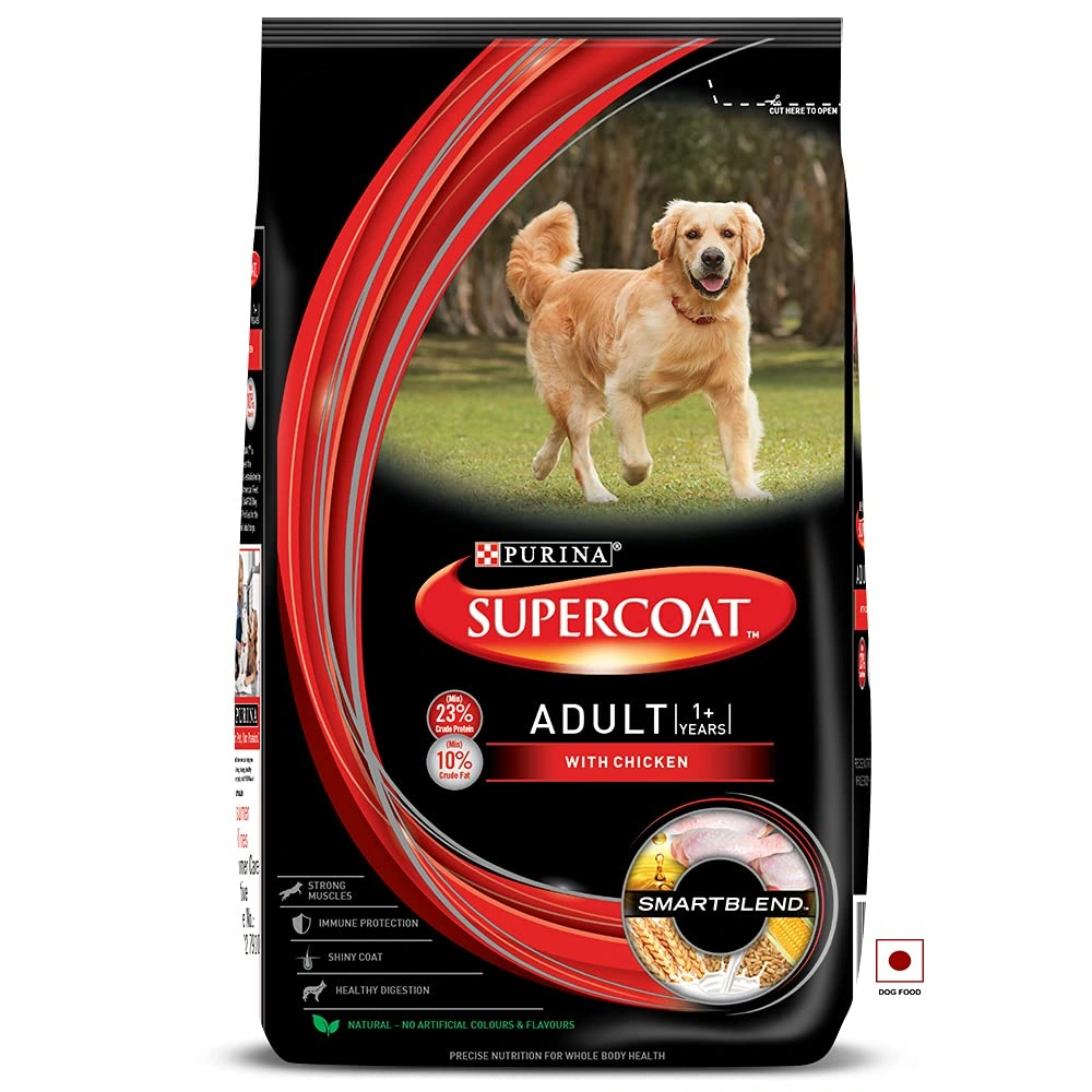 PURINA SUPERCOAT Adult Dry Dog Food, Chicken-A8KG