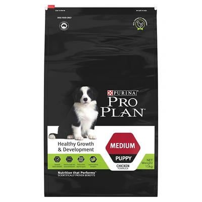 PURINA PRO PLAN Puppy Dry Dog Food for Medium Breed 15kg