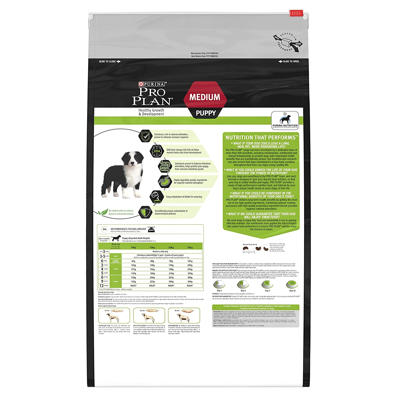 PURINA PRO PLAN Puppy Dry Dog Food for Medium Breed 15kg-1