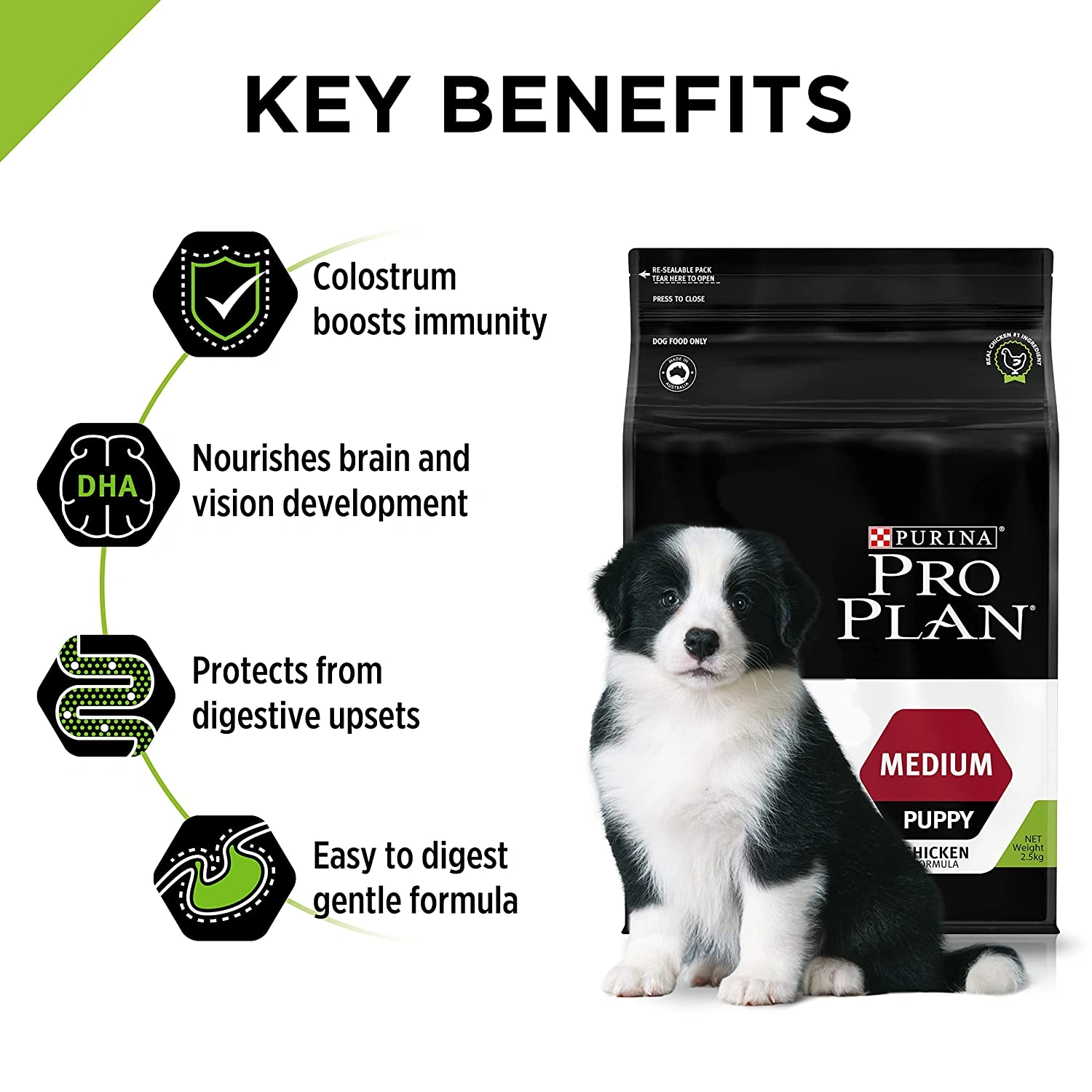 PURINA PRO PLAN Puppy Dry Dog Food for Medium Breed 2.5kg-2