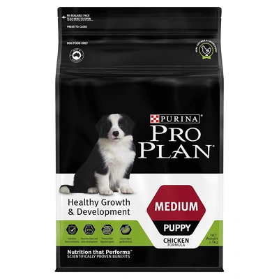 PURINA PRO PLAN Puppy Dry Dog Food for Medium Breed 2.5kg