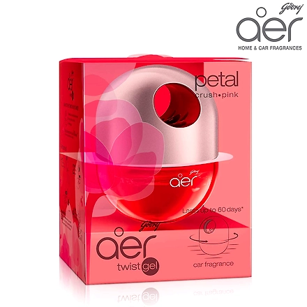 Godrej Aer Twist, Car Air Freshener - Petal Crush Pink (45g)-2