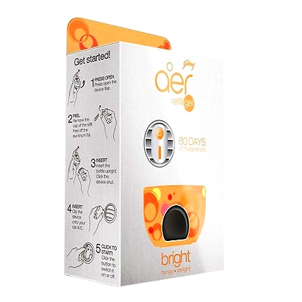 Godrej aer Click Bright Tangy Delight Refil Gel (10g)-RFBRGHT