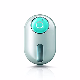 godrej aer click, car vent air freshener kit - cool surf blue (10g)